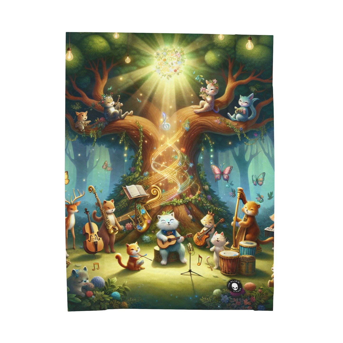 "Enchanted Forest Jam" - The Alien Velveteen Plush Blanket