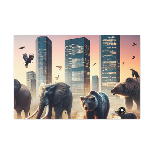 "Urban Zoology: A Surreal Cityscape" - The Alien Canva