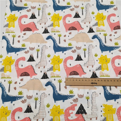 Twill Cartoon Dinosaur Pure Cotton Quilt Sheet Fabric