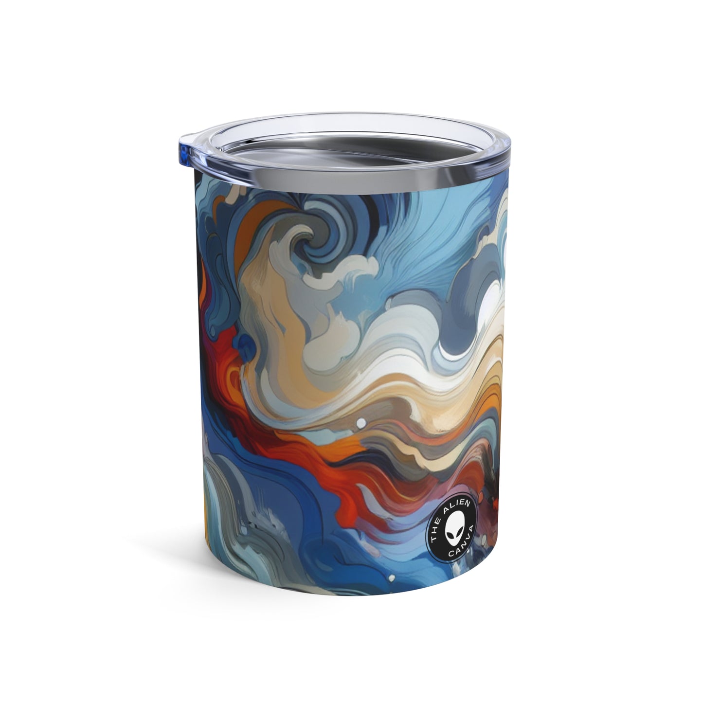 "Sunrise Serenity: An Abstract Painting Inspired by Renewal" - The Alien Tumbler 10oz Lyrical Abstraction