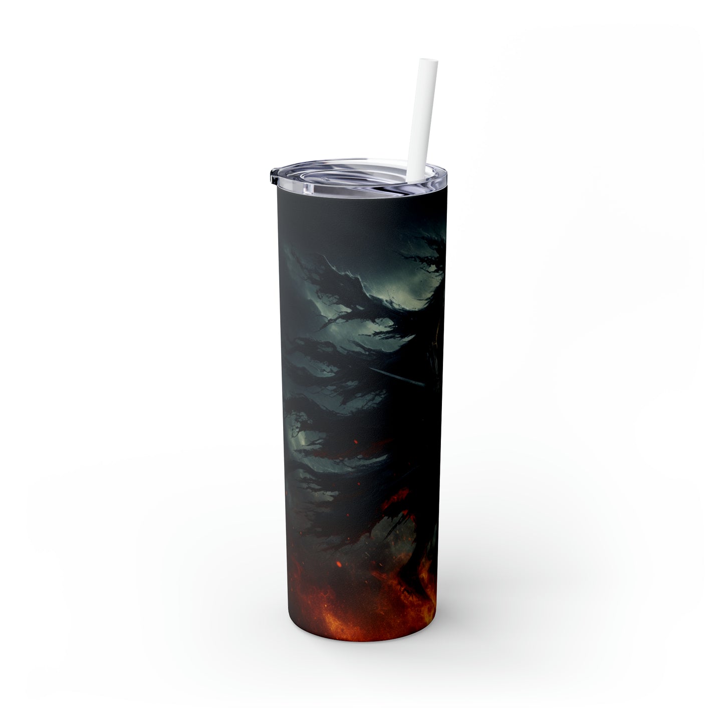 "Cavalerie de la Nuit". - The Alien Maars® Skinny Tumbler avec paille 20oz Art gothique