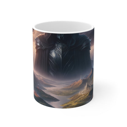 "La Réclamation de Sauron : L'Obscurcissement de la Terre du Milieu" - La Tasse en Céramique Alien 11oz