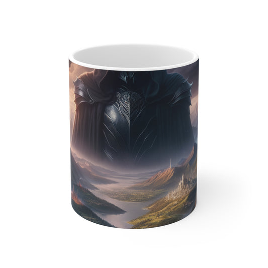 "La Réclamation de Sauron : L'Obscurcissement de la Terre du Milieu" - La Tasse en Céramique Alien 11oz