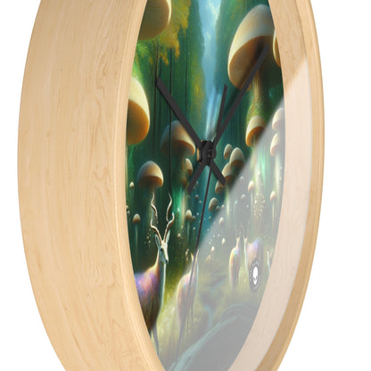 "Mystical Mushroom Grove" - The Alien Wall Clock