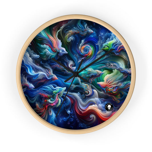 "Psychedelic Underwater Wonderland" - The Alien Wall Clock