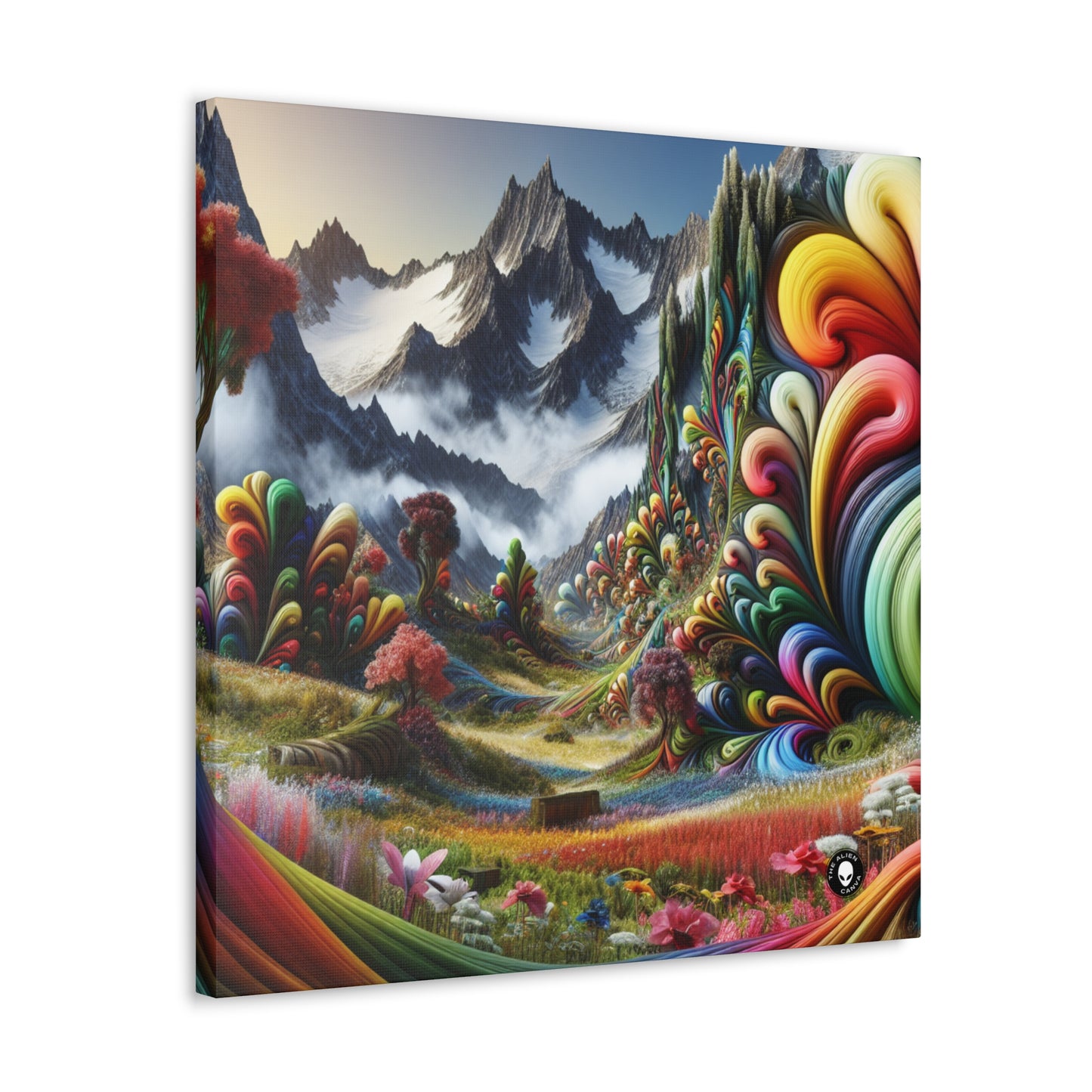 "Candy Mountains and Whimsical Valleys" - The Alien Canva