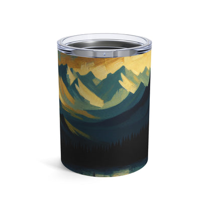 "Centinela silenciosa de los bosques sombríos" - El vaso alienígena Tenebrism de 10 oz