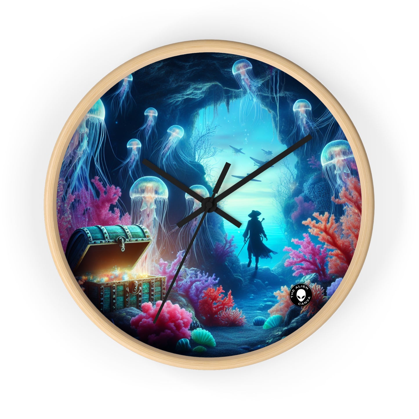 "Treasures of the Deep" - The Alien Wall Clock