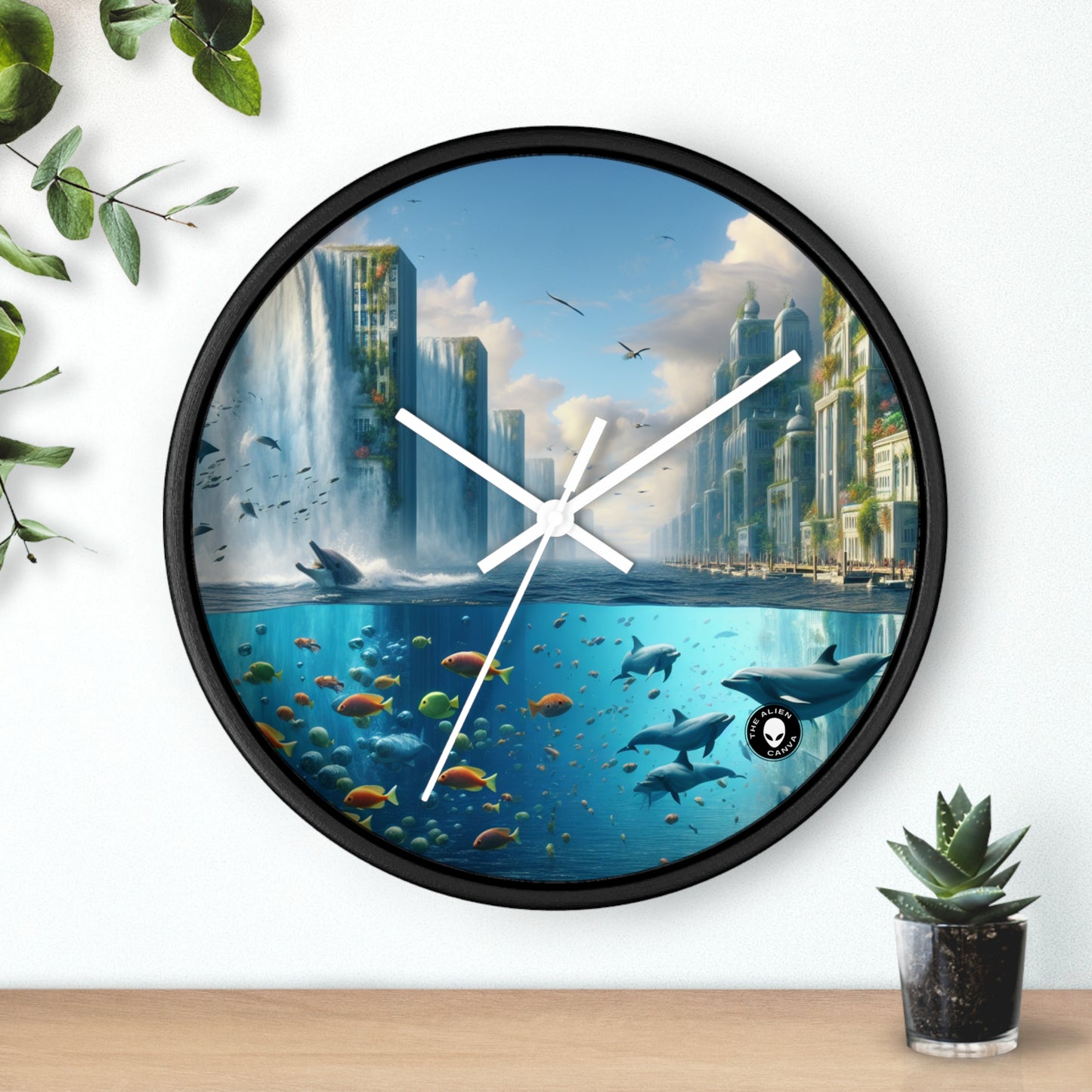 "Ciudad de Atlántida: La imaginación desatada" - El reloj de pared alienígena