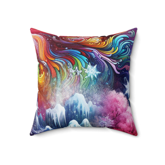 "Chronicles of Change: A Timeless Tapestry"- The Alien Spun Polyester Square Pillow