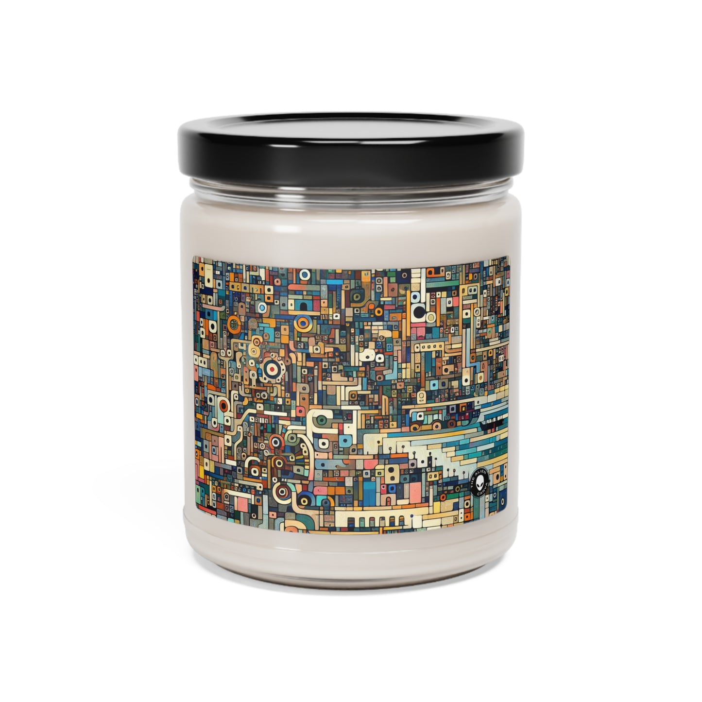 "Neon Nights: Art Brut Reflection of Urban Chaos" - The Alien Scented Soy Candle 9oz Art Brut