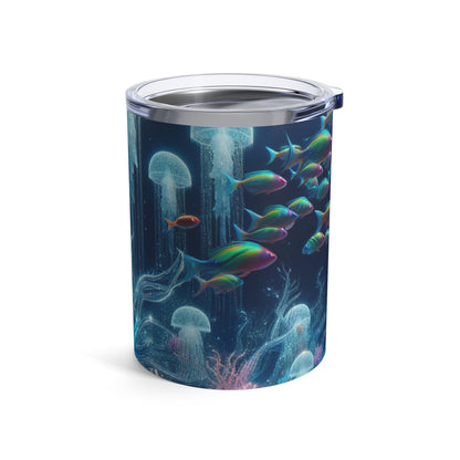 "Neon Dreams: El país de las maravillas submarinas" - Vaso Alien de 10 oz