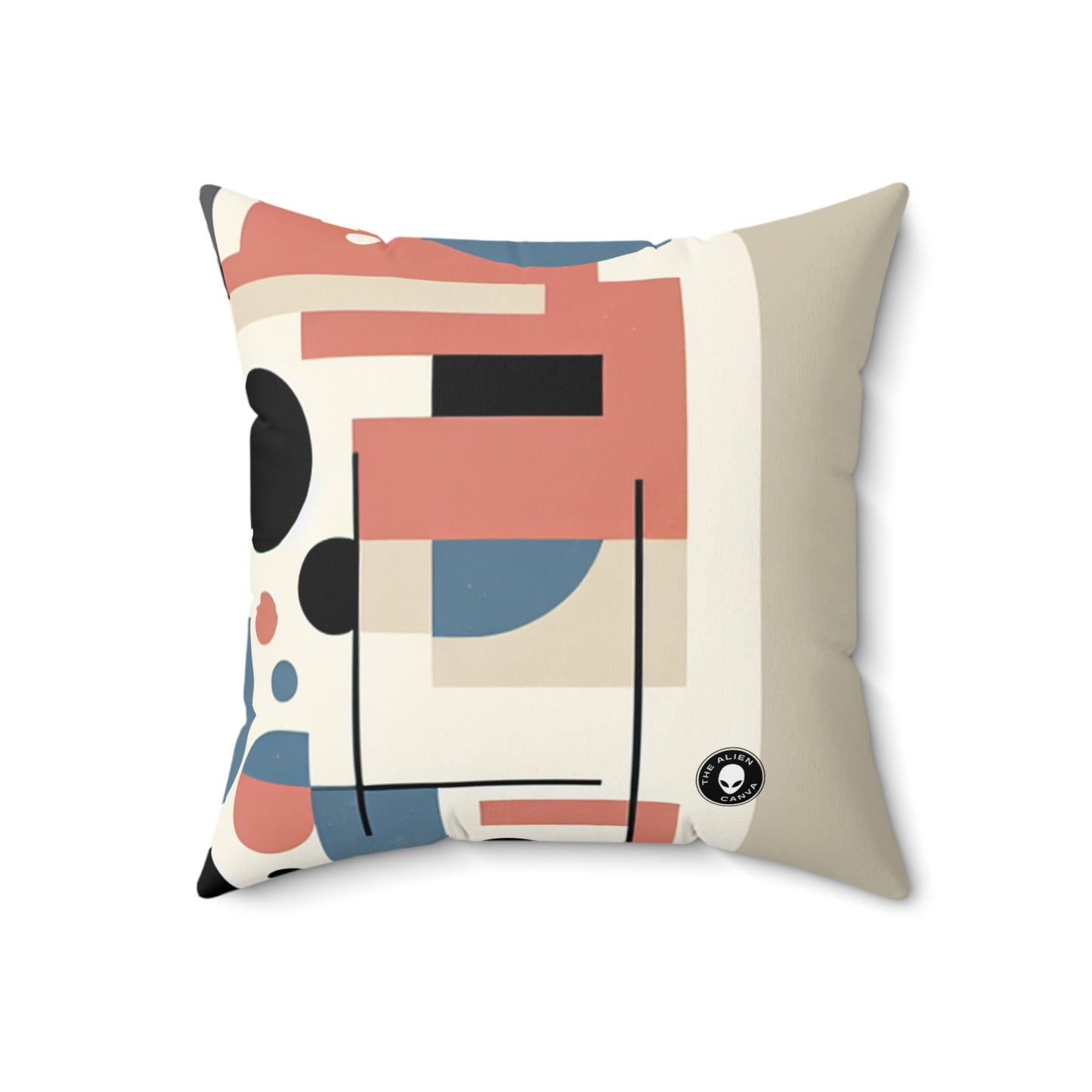 "Equilibrium: Exploring Balance Through Minimalist Art"- The Alien Spun Polyester Square Pillow Minimalism