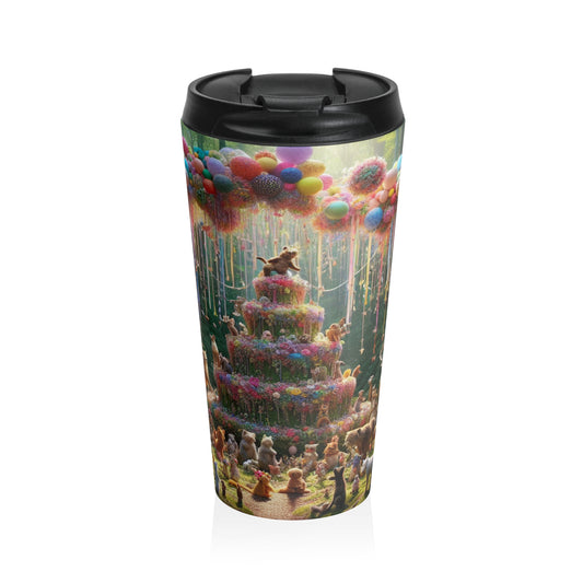 "Forest Fiesta" - The Alien Stainless Steel Travel Mug