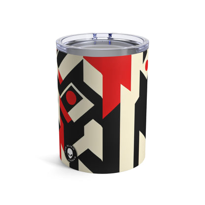 "Futuristic Metropolis: A Constructivist Expression of Urban Technology" - The Alien Tumbler 10oz Constructivism