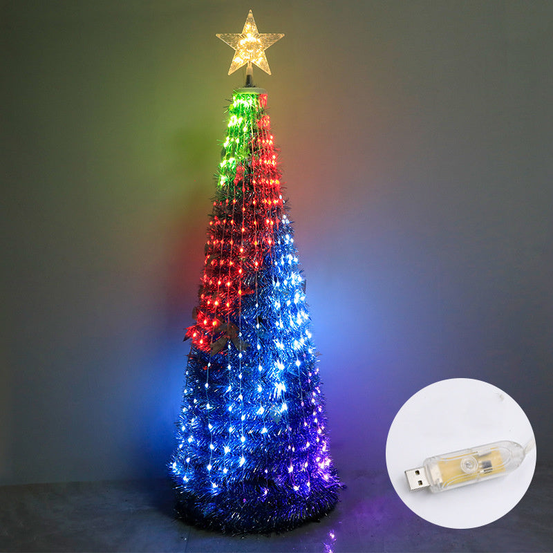 led copper wire tree light