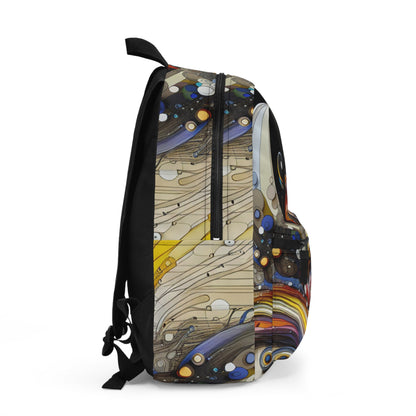 "Urban Chaos: A Neo-Expressionist Cityscape" - The Alien Backpack Neo-Expressionism