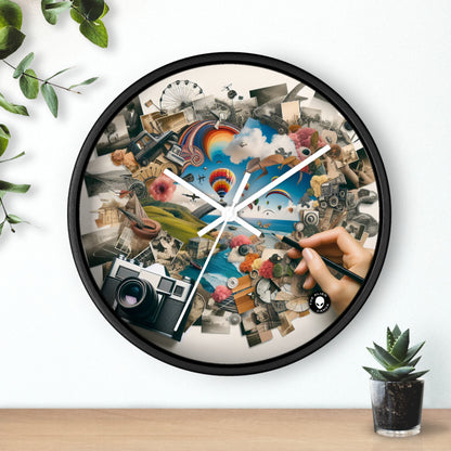 "NatureTech Metropolis: A Vision of Harmonious Coexistence" - The Alien Wall Clock Photomontage