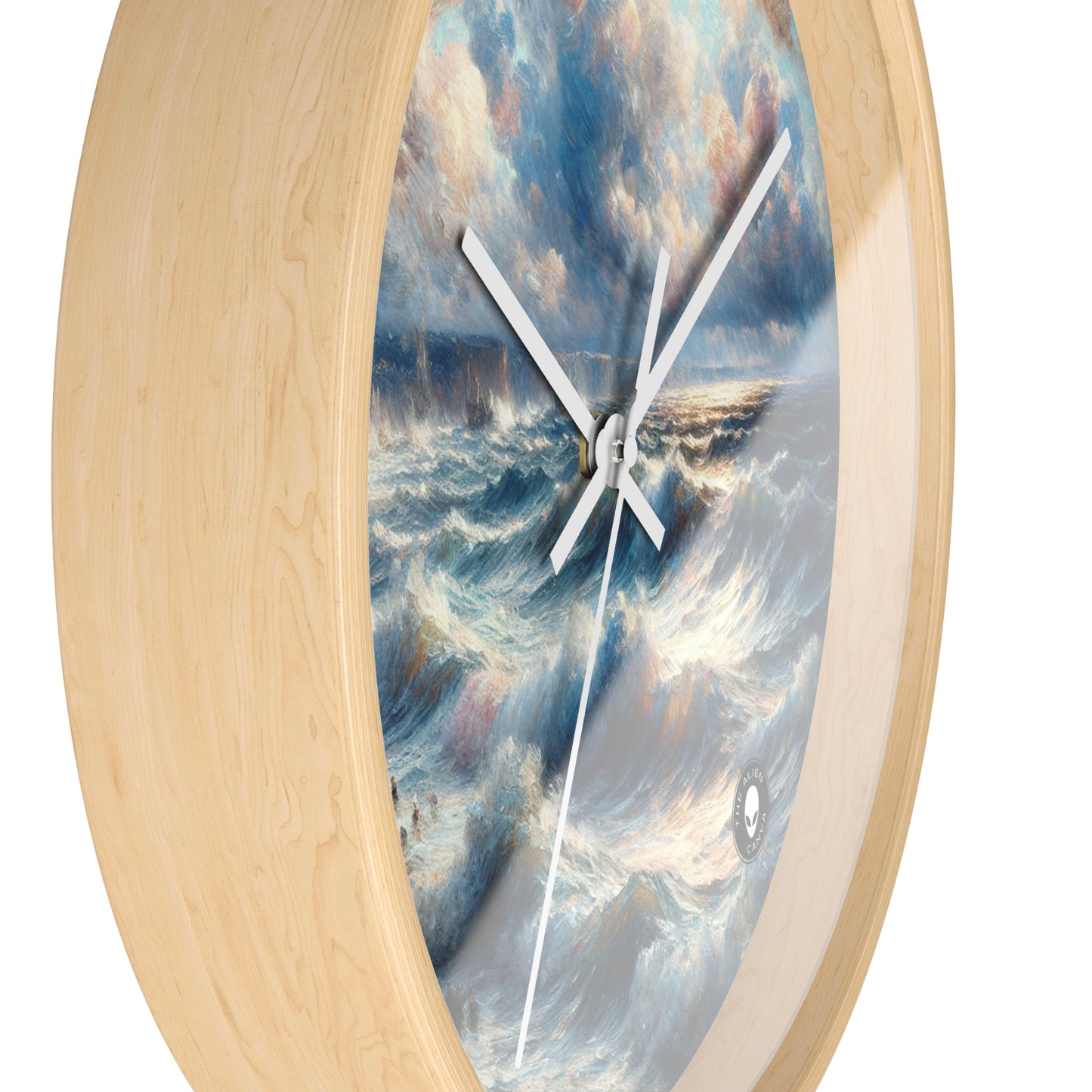 "Storm-Tossed Seas" - L'impressionnisme de l'horloge murale extraterrestre