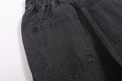 pantalon large décontracté imprimé lettre pour hommes