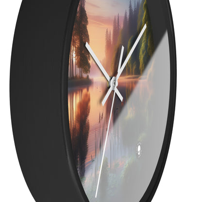 "Urban Symmetry: A Hyperrealistic Exploration of City Life" - The Alien Wall Clock Hyperrealism