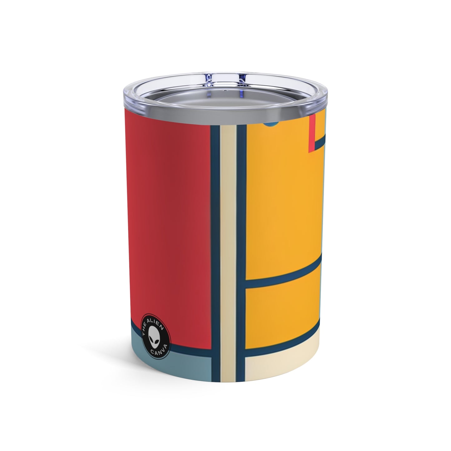 "De Stijl Grid : Une composition de couleurs minimaliste" - The Alien Tumbler 10oz De Stijl