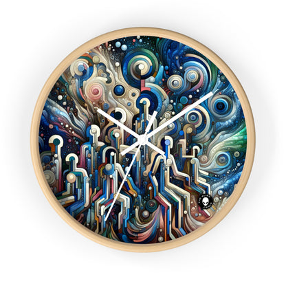 "Élégance divine : salle de bal des dieux et des déesses inspirée du maniérisme" - Le maniérisme de l'horloge murale extraterrestre