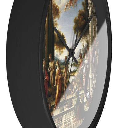 "A City Renaissance: Blending Classical Elegance with Modern Urban Energy" - The Alien Wall Clock Renaissance Art