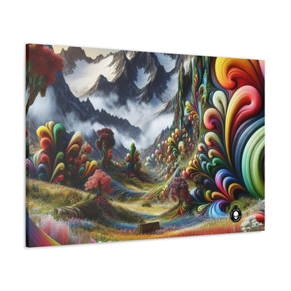 "Candy Mountains and Whimsical Valleys" - The Alien Canva