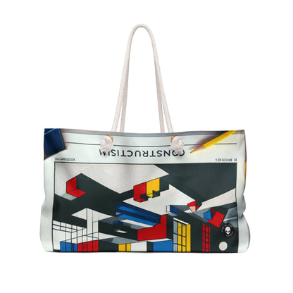 "Techno-Triangles: A Constructivist Exploration of Modern Innovation" - The Alien Weekender Bag Constructivism