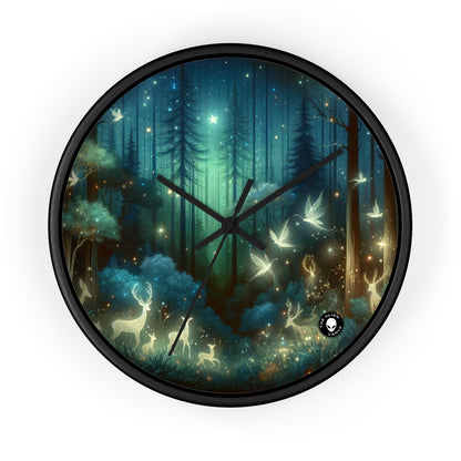 "Enchanted Night in the Whispering Woods" - The Alien Wall Clock