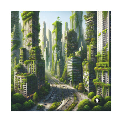 « La résurgence de la nature : un paysage urbain futuriste » - The Alien Canva