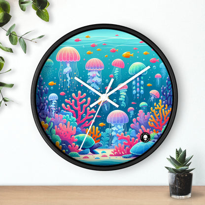 "Enchanting Underwater Symphony" - The Alien Wall Clock