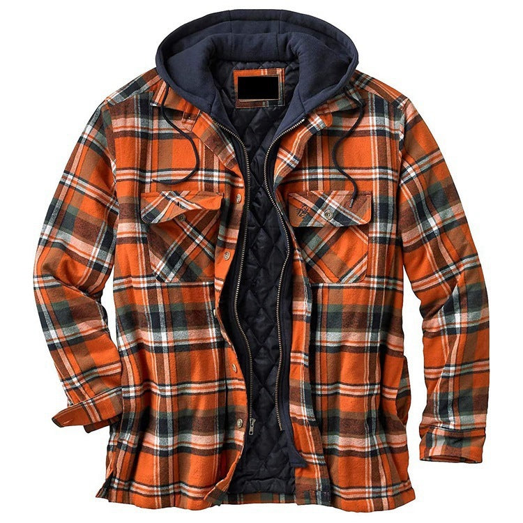 Non-Positioning Printed Loose Hooded Jacket Coat Shirt