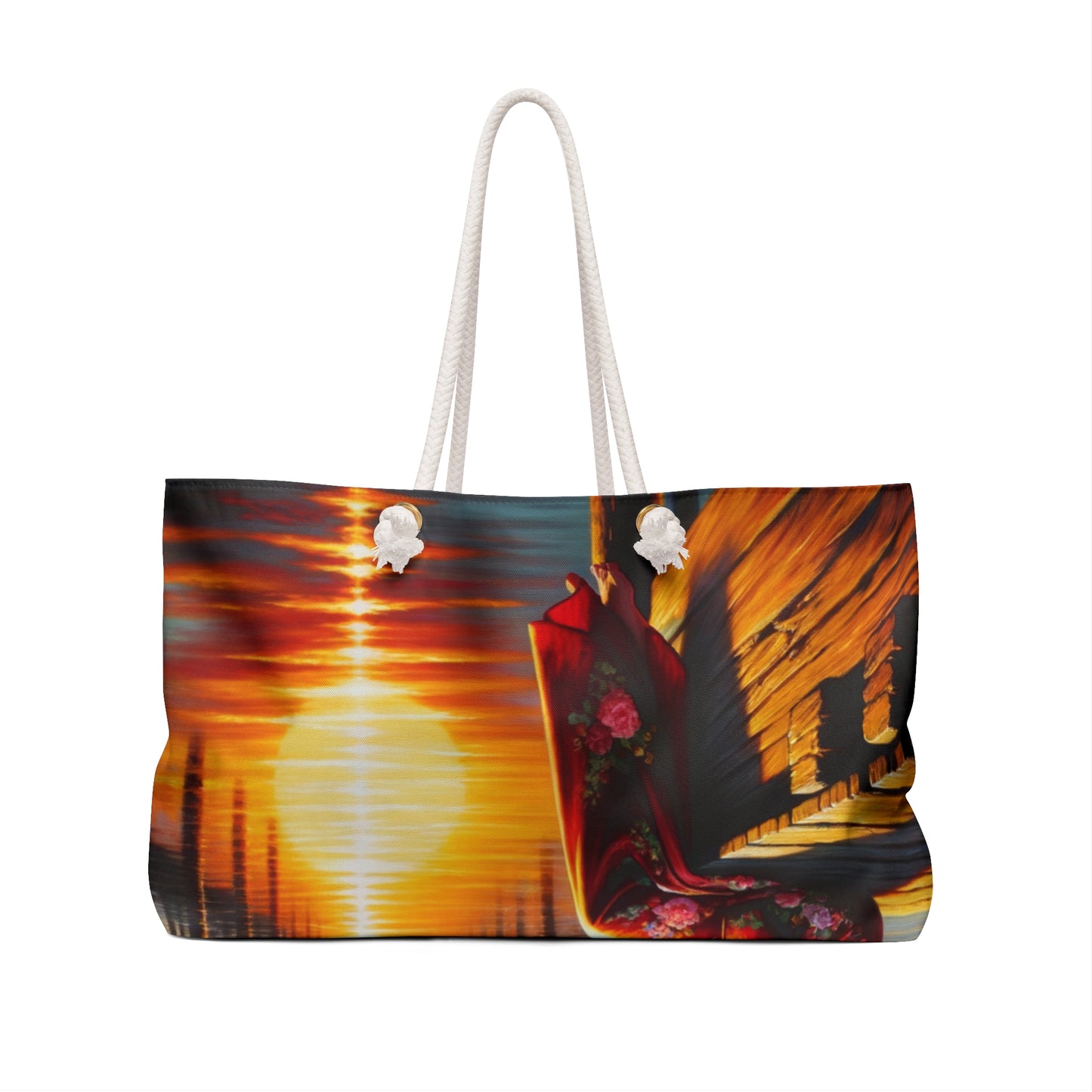 "Golden Reflections" - The Alien Weekender Bag Impressionism Style