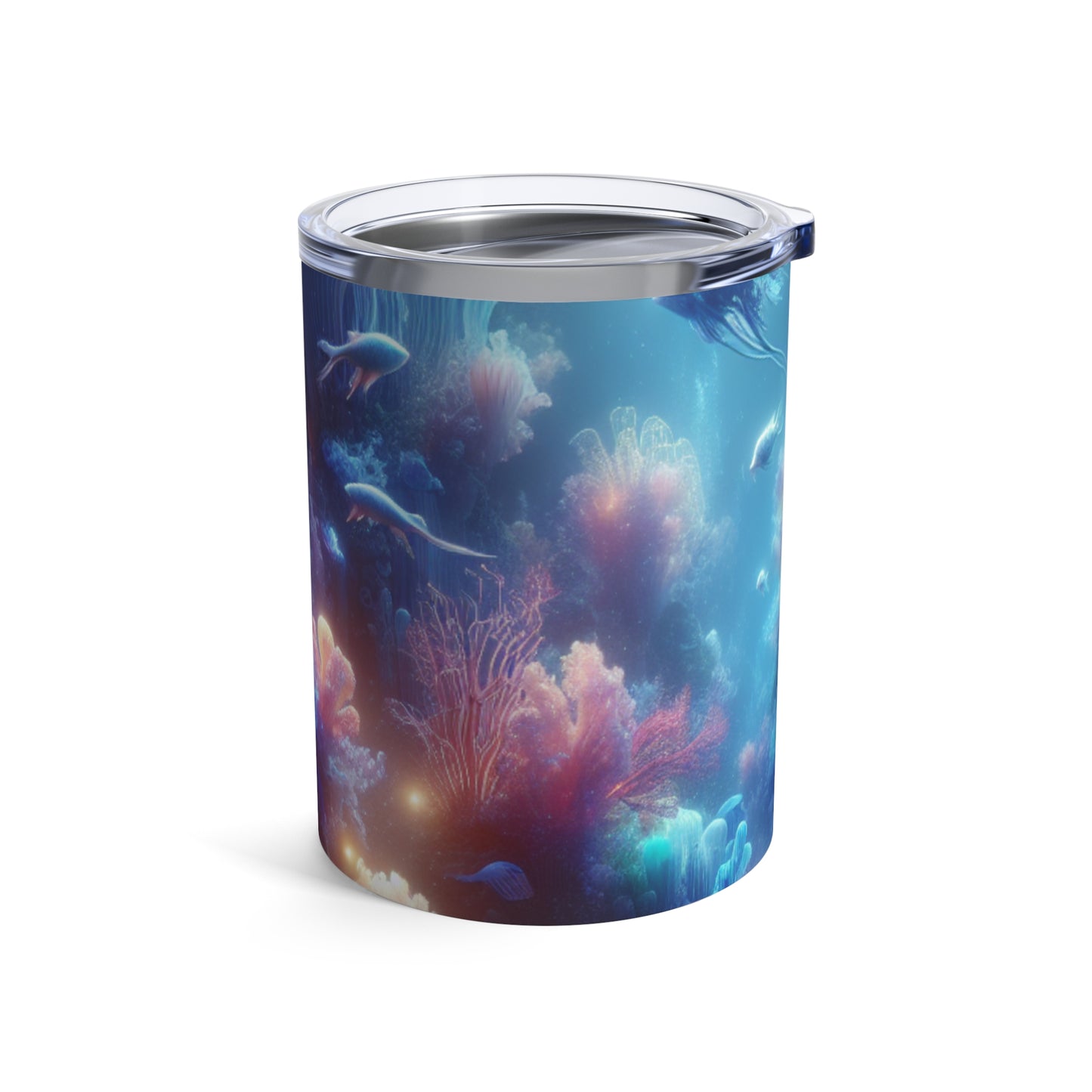 "Coral Fantasia: un deleite submarino de ensueño" - Vaso Alien de 10 oz