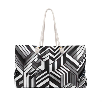 "Perception in Motion: A Mind-Bending Op Art Masterpiece" - The Alien Weekender Bag Op Art