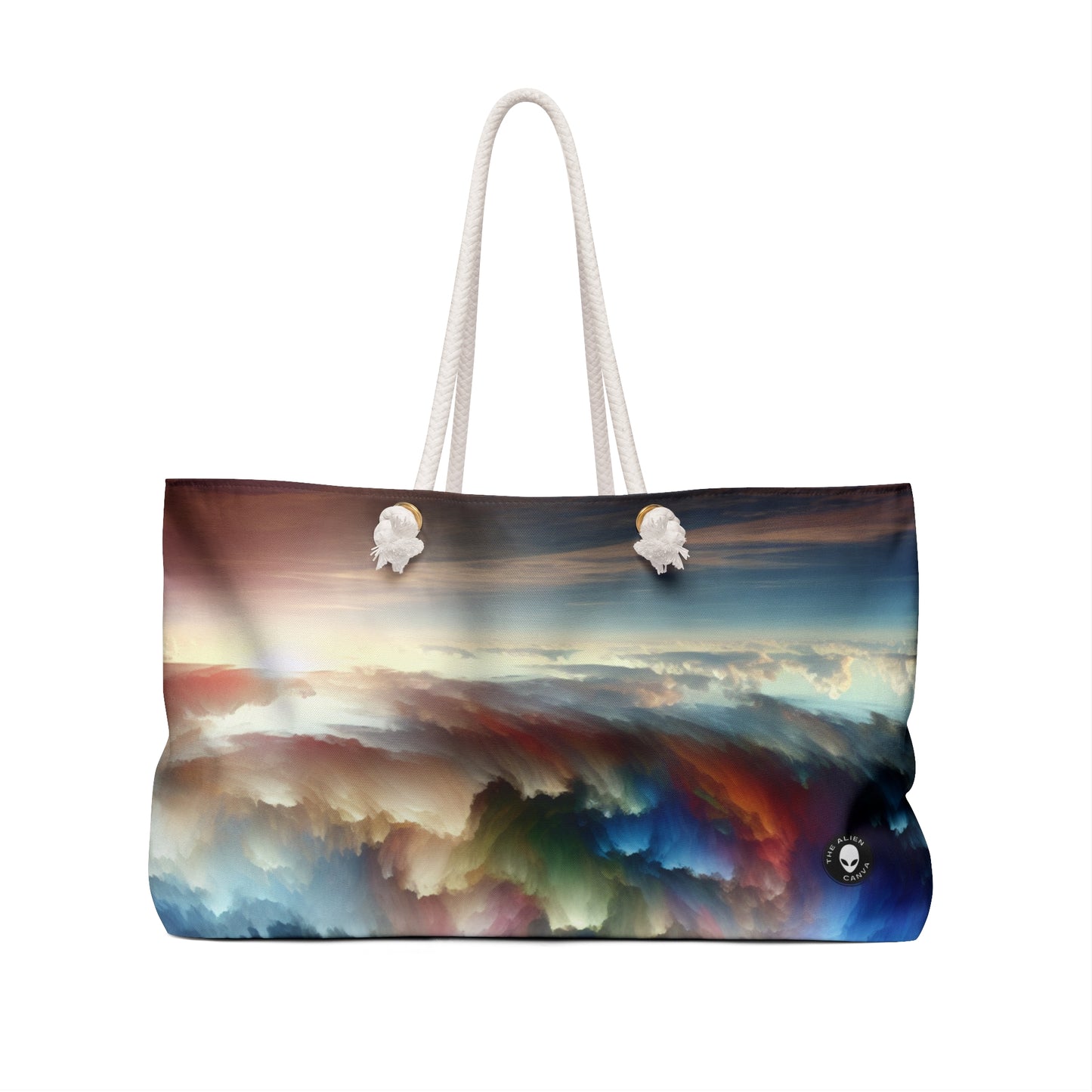 "Paisaje de nubes arcoíris: un sueño surrealista en acuarela" - The Alien Weekender Bag