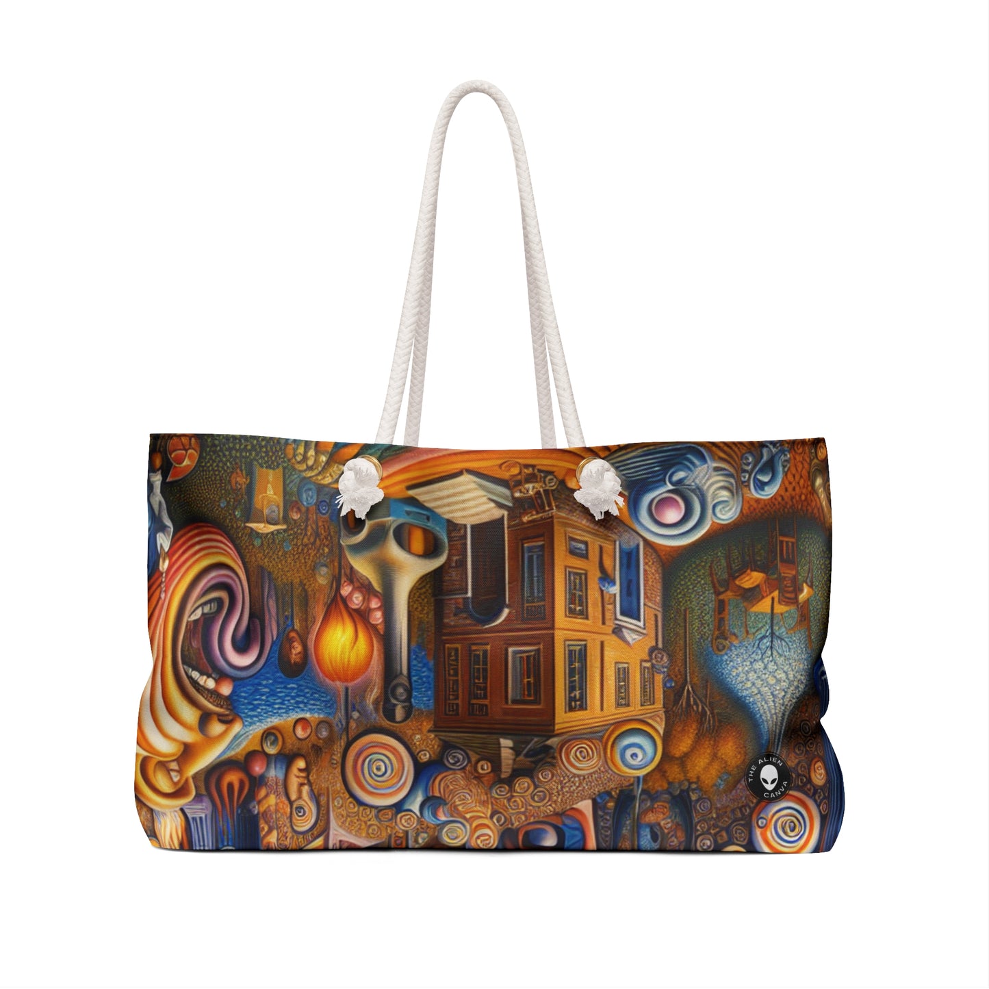 "Tiempo derretido: una danza caprichosa de sueños" - The Alien Weekender Bag Surrealismo