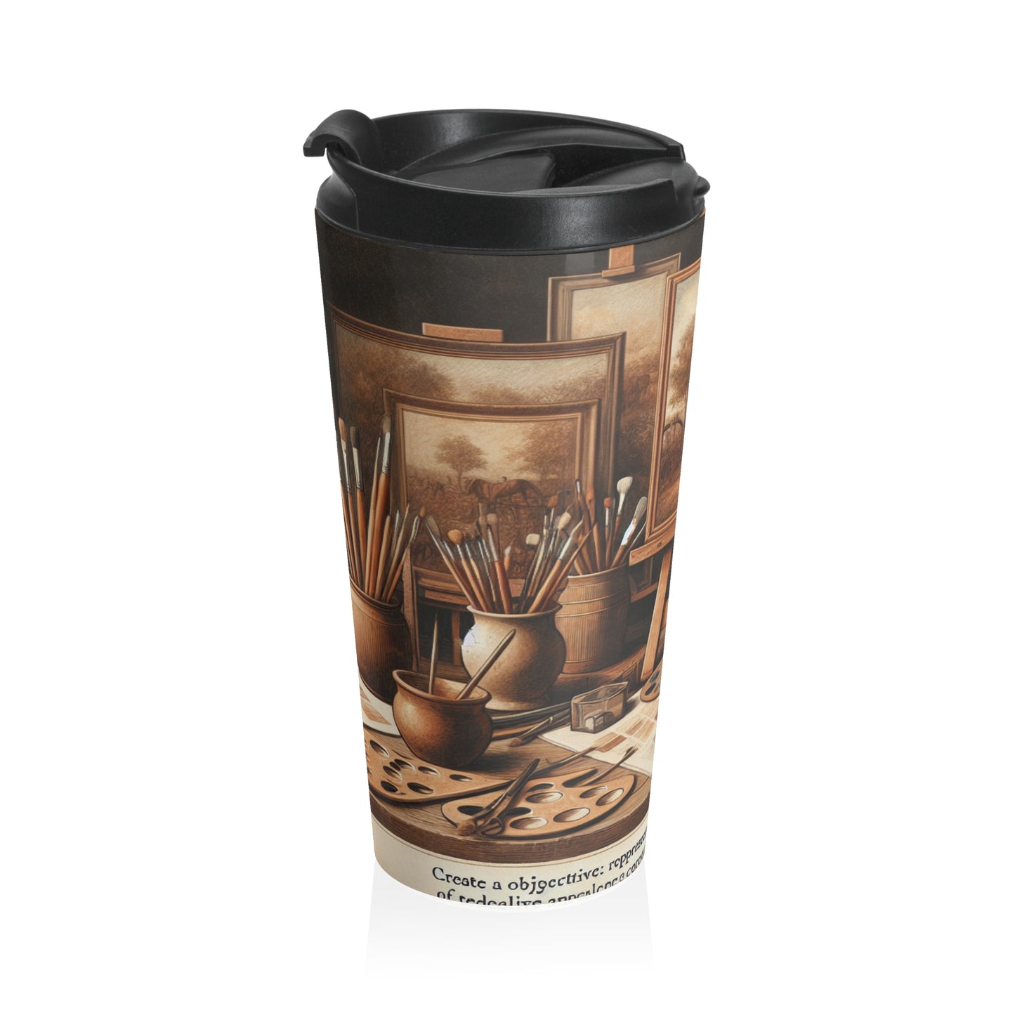 "Bountiful Harvest: Hyper-Realistic Still Life of Fresh Fruits" - The Alien Stainless Steel Travel Mug Realism