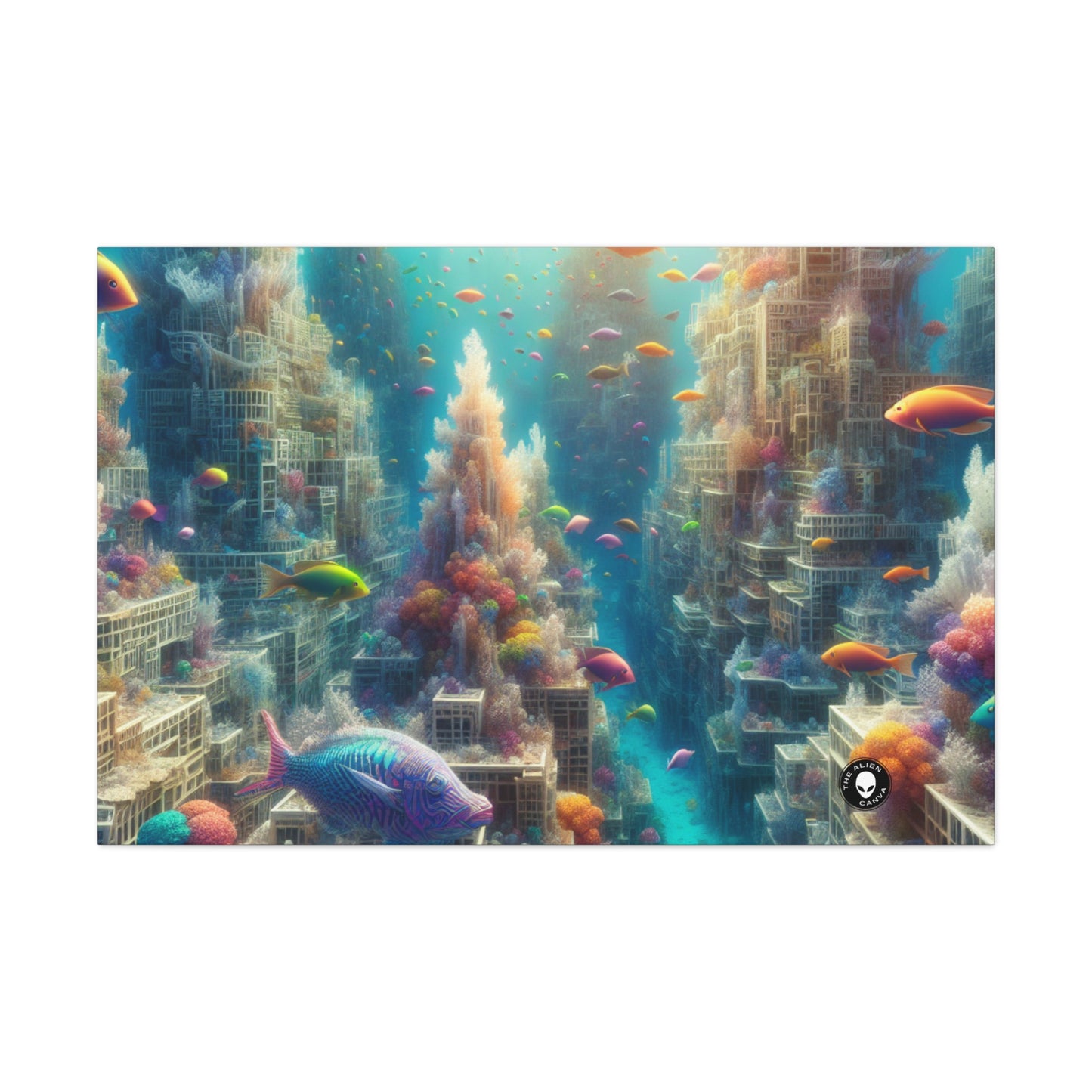 "Coralline City: A Surreal Underwater Wonderland" - The Alien Canva