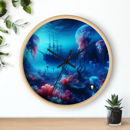 "Jellyfish Haven: A Surreal Underwater World" - The Alien Wall Clock