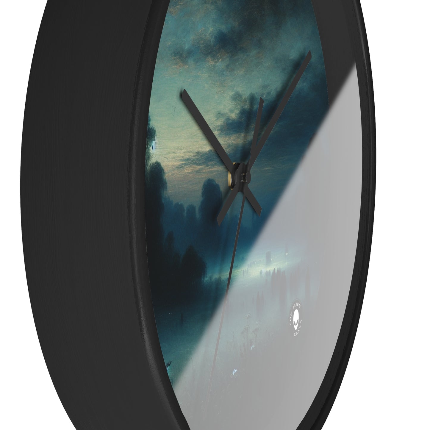 "Misty Twilight: A Tonalism Journey into Silent Serenity" - The Alien Wall Clock Tonalism