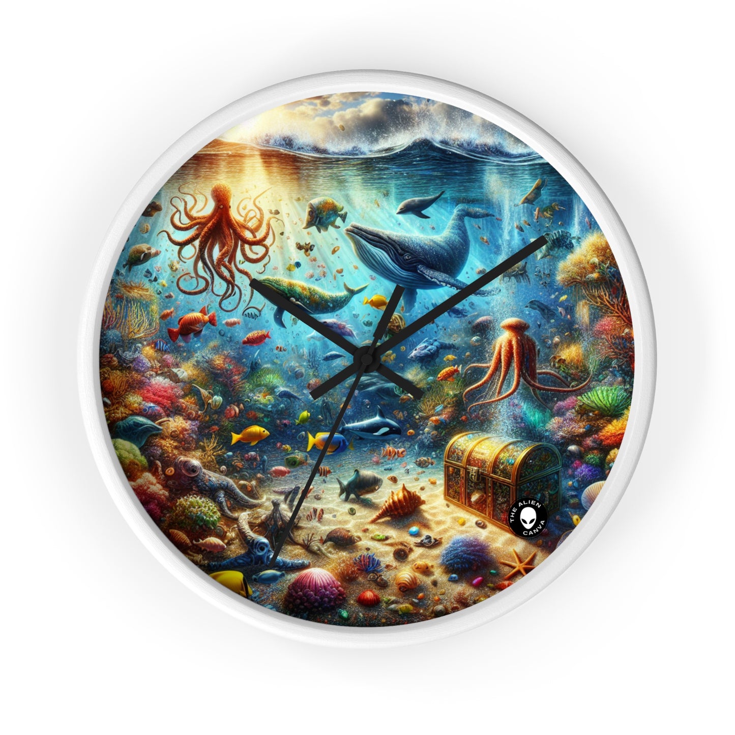 "Underwater Wonderland" - The Alien Wall Clock