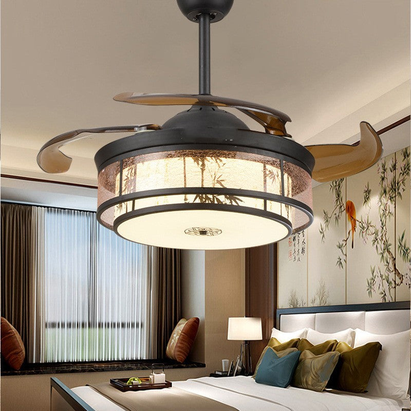 New Chinese Style Fan Chandelier Invisible Retro