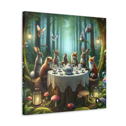 "L'heure du thé dans la forêt enchantée" - The Alien Canva