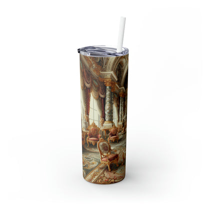 "Enchanted Court Symphony" - Vaso delgado con pajita de Alien Maars® de 20 oz estilo barroco