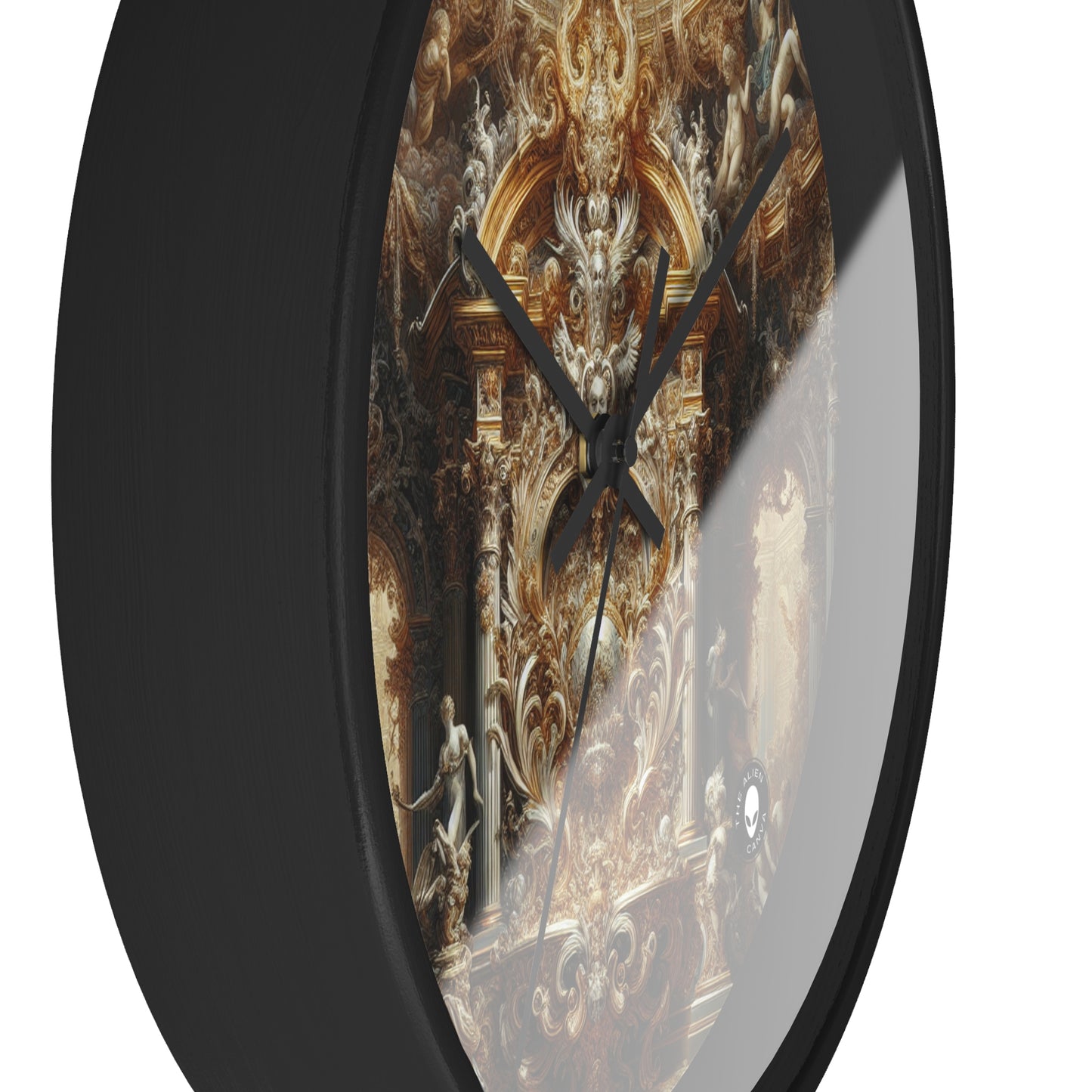 "Baroque Banquet: A Feast of Opulence" - The Alien Wall Clock Baroque