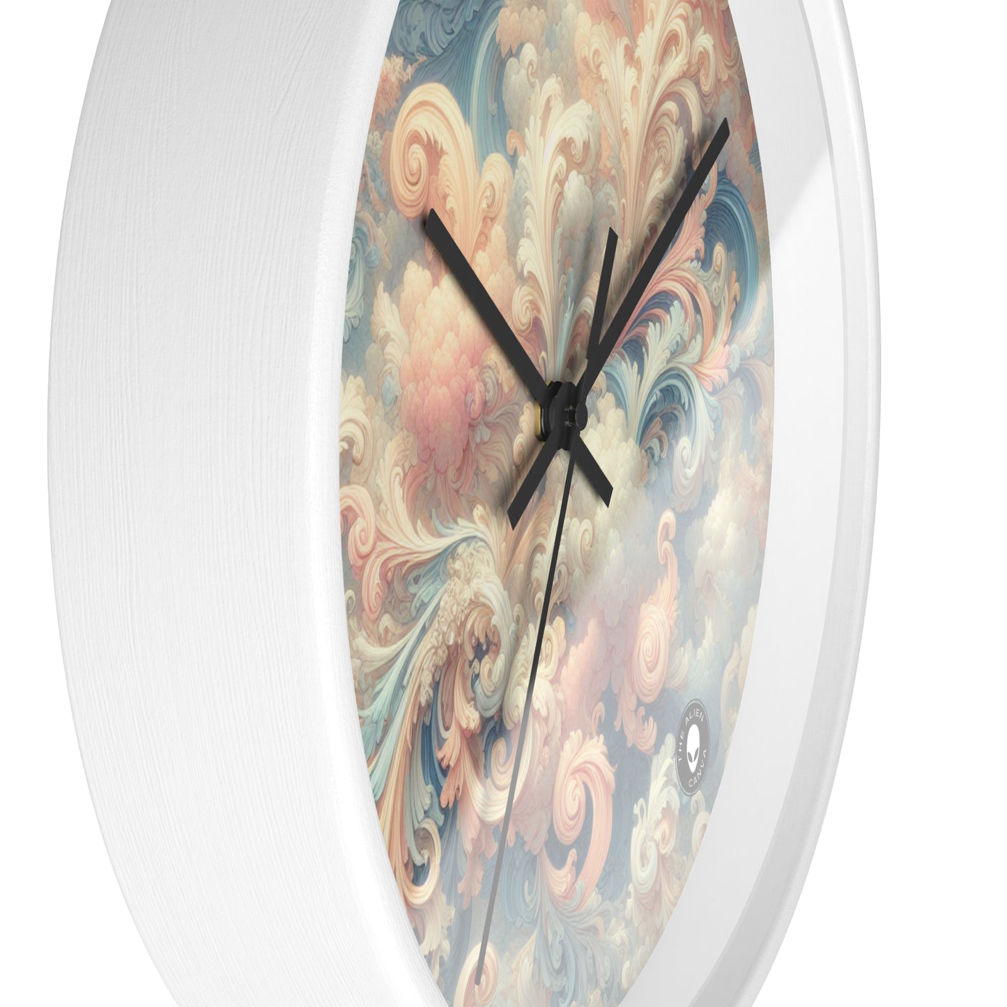 "Rococo Reverie : une scène de salle de bal luxueuse" - L'horloge murale Alien Rococo