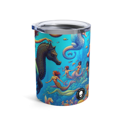 "Seahorse Serenade: Un mágico viaje submarino" - Vaso Alien de 10 oz